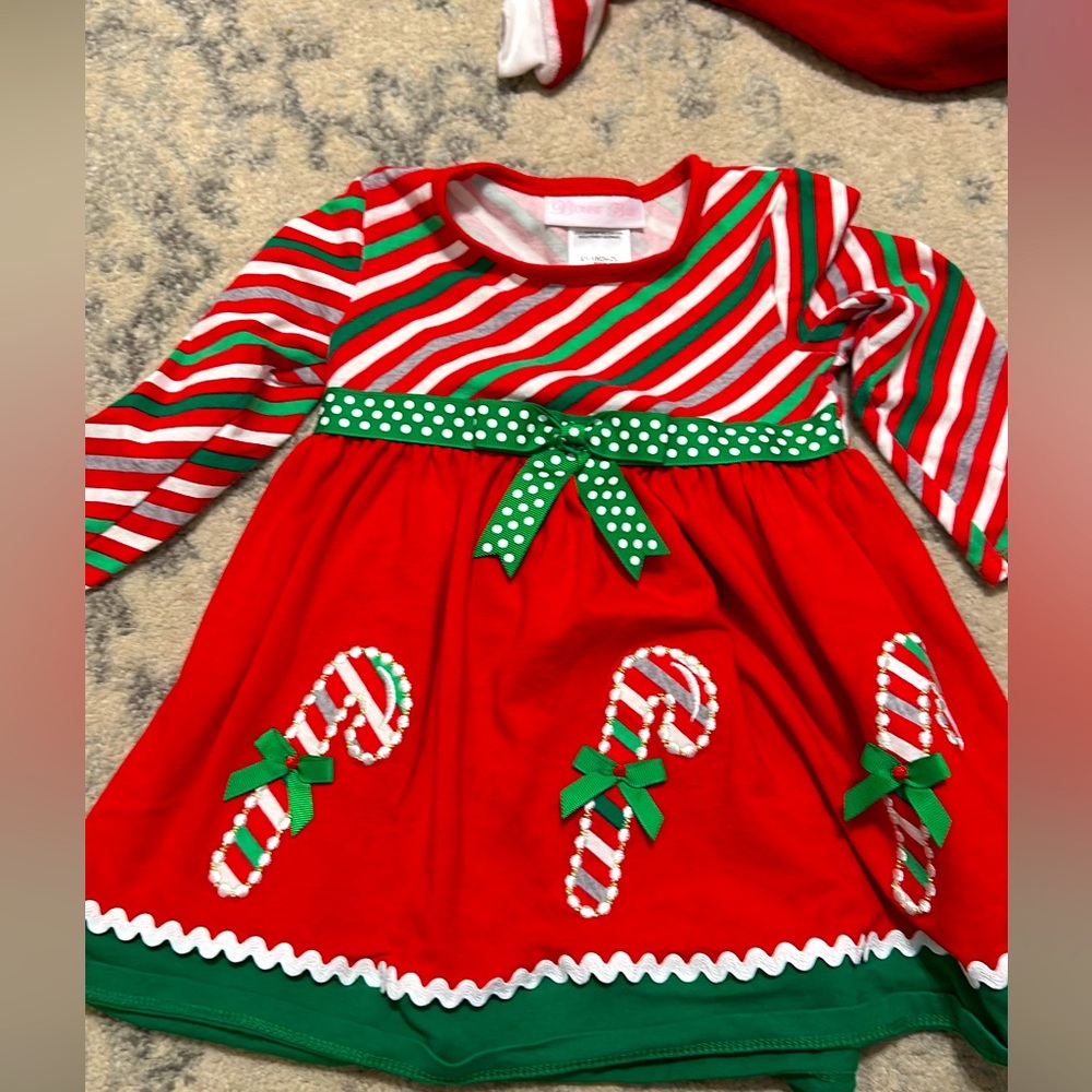 12-18 month candy cane dress